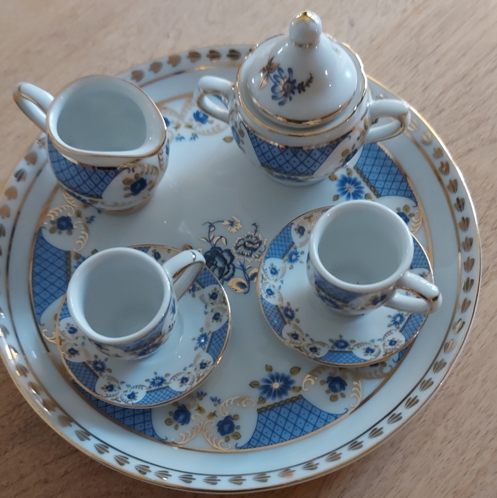 miniature tea set